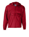Unisex Packable Half-Zip Hooded Pullover Jacket
