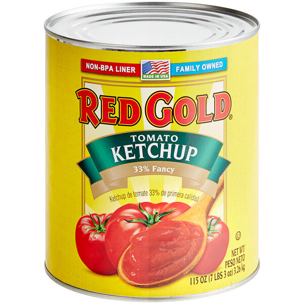 Red Gold 33% Fancy Tomato Ketchup #10 Can - 6/Case
