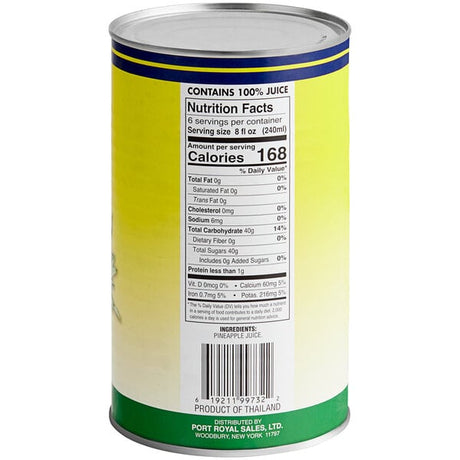 Port Royal Pineapple Juice 46 oz. - 12/Case