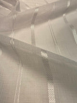 P Kaufmann NFP Iznik White Sand Dollar Polyester Fabric - White Sand Dollar Sheer, 118" Width (By The Yard)