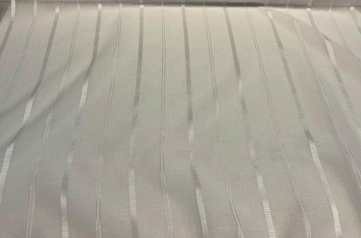 P Kaufmann NFP Iznik White Sand Dollar Polyester Fabric - White Sand Dollar Sheer, 118" Width (By The Yard)