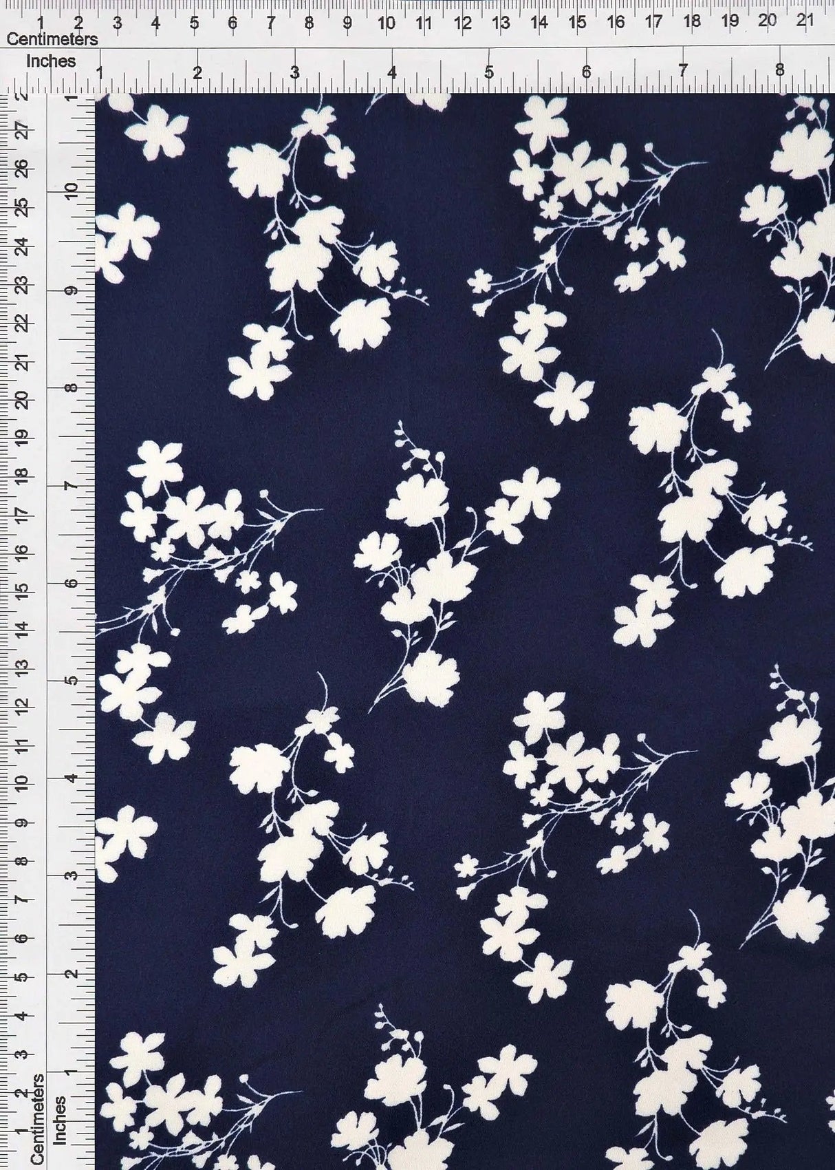 1 Yard Wool Dobby Floral Print Fabric, 58/59? Wide 100% Polyester