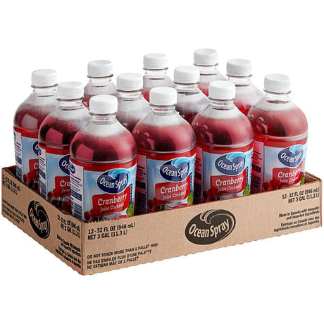 Ocean Spray Cranberry Juice Cocktail 32 fl. oz. - 12/Case