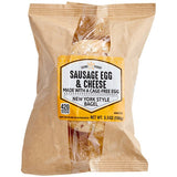 Grand Prairie Sausage, Egg, and Cheese Bagel Sandwich 5 oz. - 24/Case