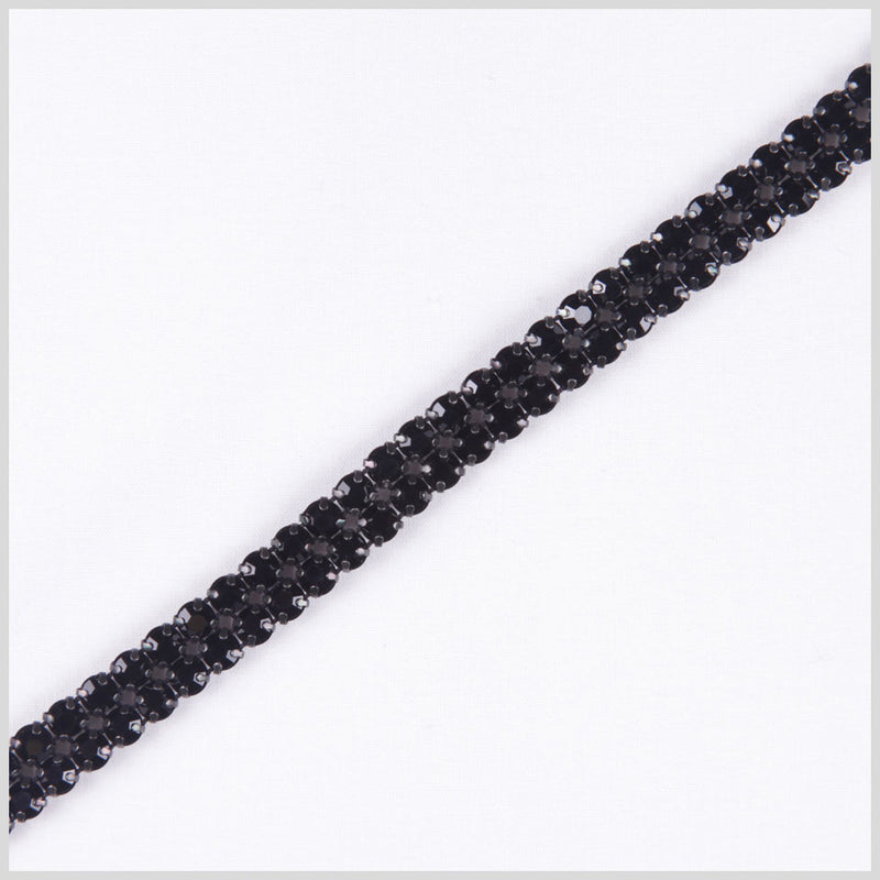 SS19 Black/Black Plated Metal & Czech Rhinestone