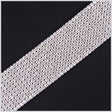 10 Rows Crystal Silver Plated on Black Net Metal & Czech Rhinestone - 1.875”