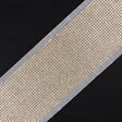 Crystal Gold Plated On White Netting Metal & Czech Rhinestone