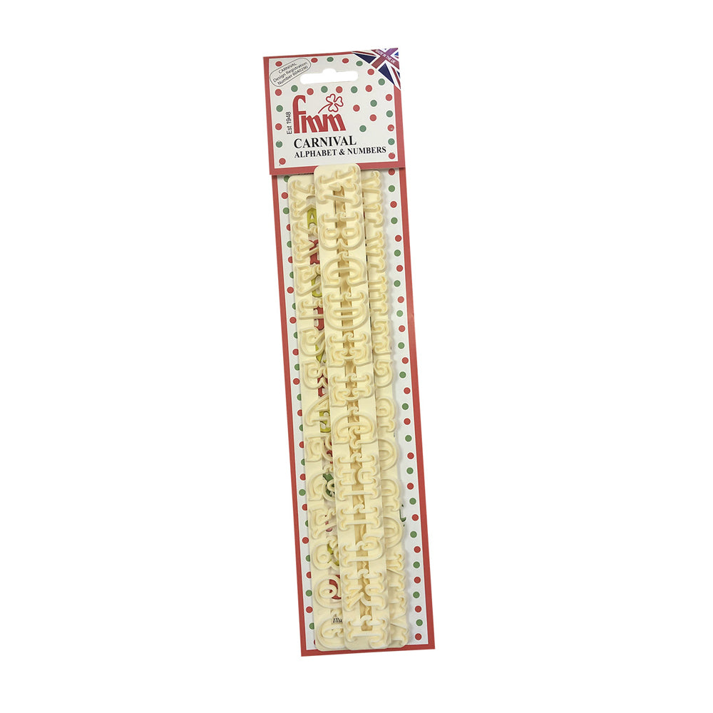 FMM Sugarcraft Carnival Alphabet & Number Set