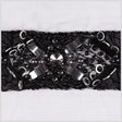 Black/Silver/Gunmetal Fancy Beaded Trim