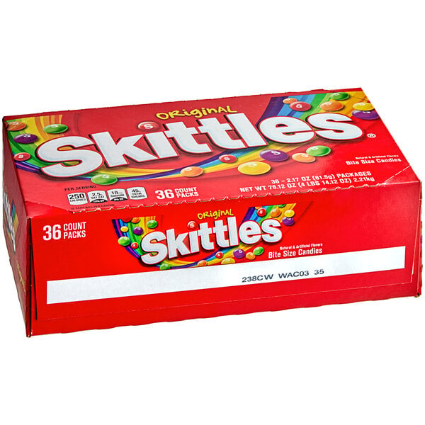 SKITTLES® Original Fruity Candies Pouch 2.17 oz. - 36/Box