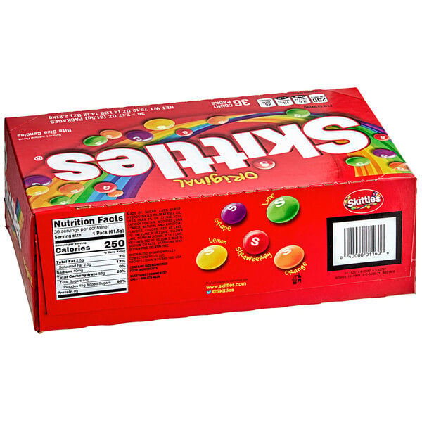 SKITTLES® Original Fruity Candies Pouch 2.17 oz. - 36/Box