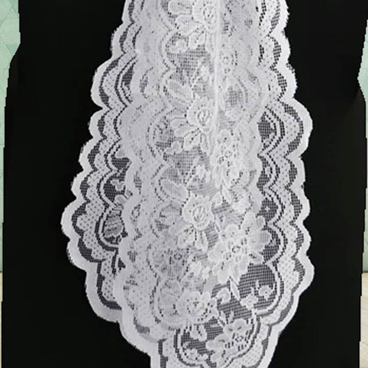 10 Pieces Turquoise Caspari Lace Chair Sashes for Vibrant Event Decor 9x108 inches