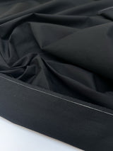 Italian Black Cotton Jacket Fabric