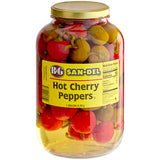 B&G San-Del 1 Gallon Whole Cherry Peppers - 4/Case