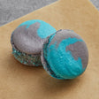 Macaron Centrale Blue Cookies and Cream Macaron - 50/Case
