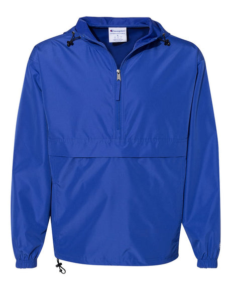 Champion® Hooded Packable Quarter-Zip Jacke