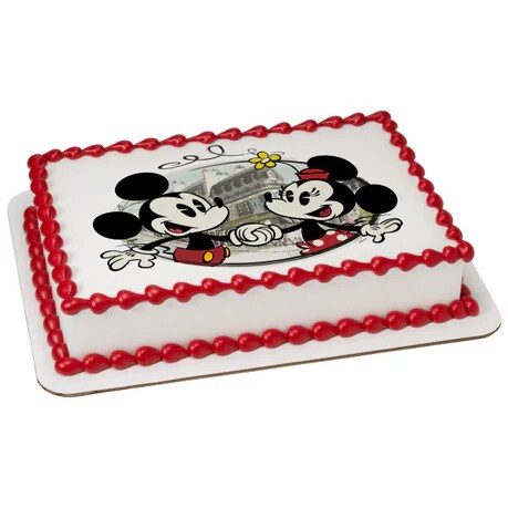 Mickey Mouse & Friends Cafe Minnie Edible Cake Image PhotoCake®