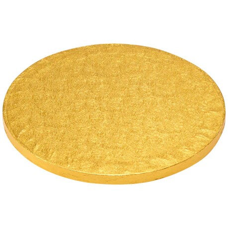 8" Round Gold Foil Cake Board Drum