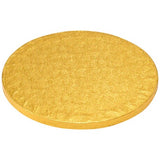 8" Round Gold Foil Cake Board Drum