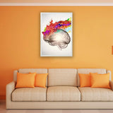 Large White Picture Frame 19.75x27.5 – Kid-Safe Plastic Front, Lightweight Wall Frame