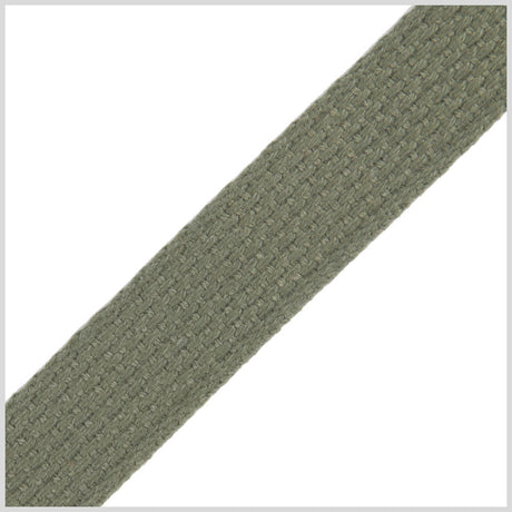 Olive Cotton Webbing - 1"