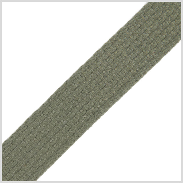 Olive Cotton Webbing - 1"