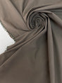 Brown Cotton Polyamide Twill