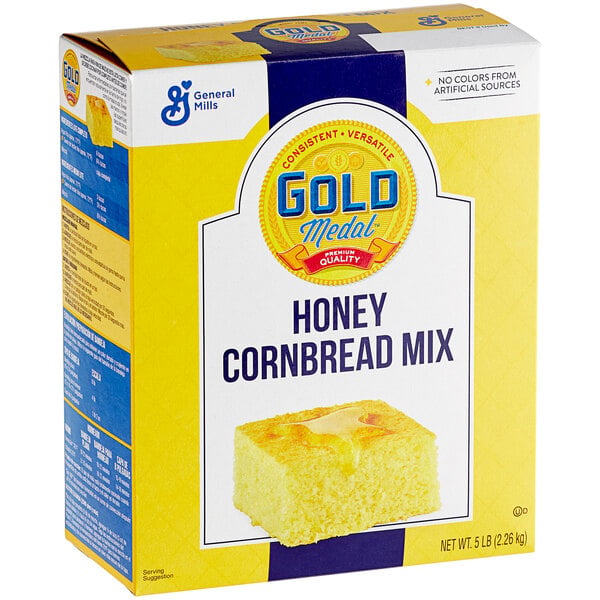 Gold Medal Honey Cornbread Mix 5 lb. - 6/Case