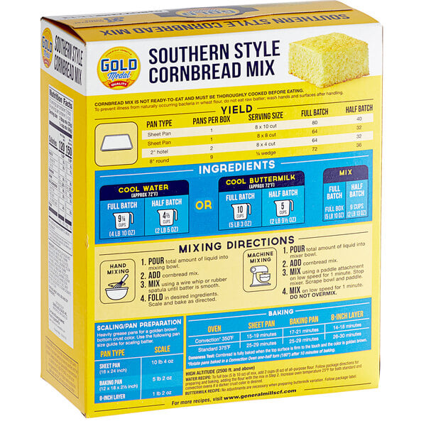 Gold Medal Southern-Style Cornbread Mix 5.62 lb. - 6/Case