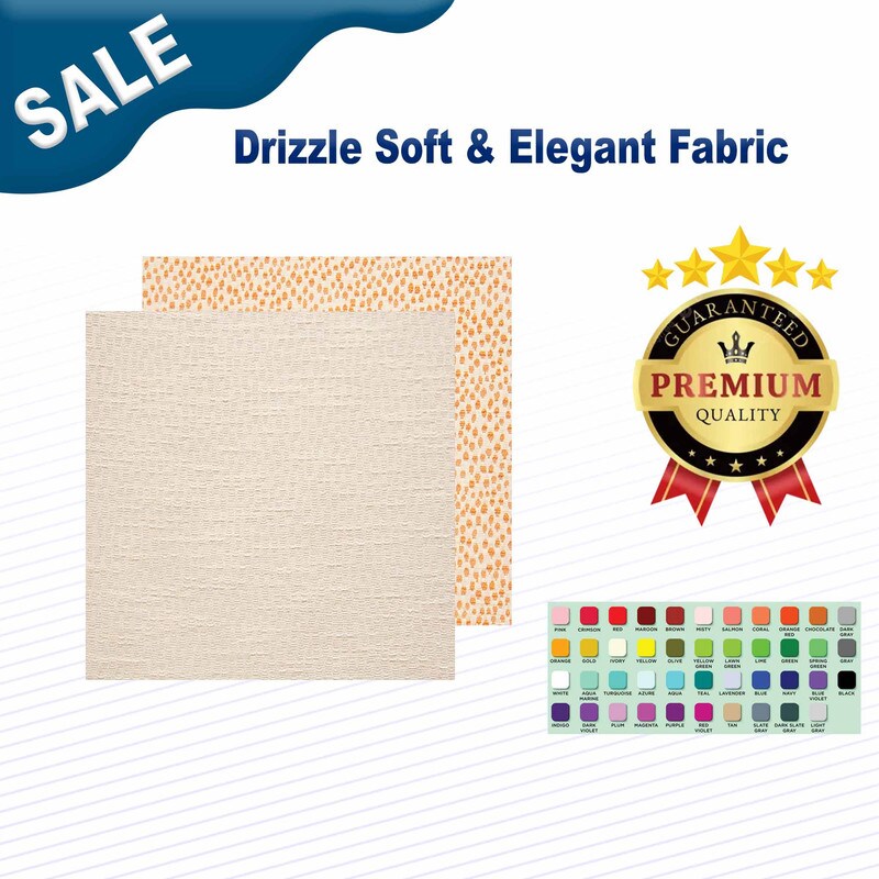 1 Yard Drizzle Soft & Elegant Fabric 60" Width