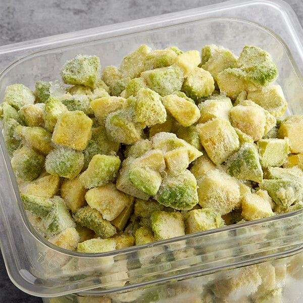 Pitaya Foods IQF Organic Avocado Pieces 12 oz. - 8/Case
