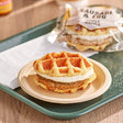 Grand Prairie Sausage and Egg Maple Waffle Sandwich 5.2 oz. - 24/Case