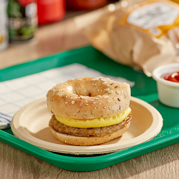 Grand Prairie Sausage, Egg, and Cheese Bagel Sandwich 5 oz. - 24/Case