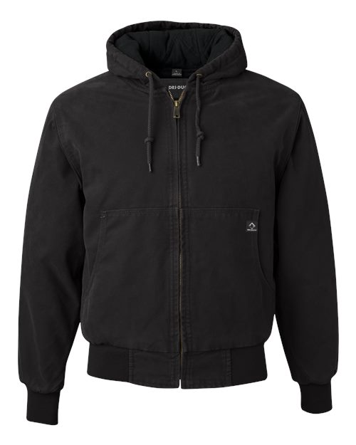 Men's Tall Cheyenne Boulder Cloth Hooded Jacket with Tricot Quilt Lining