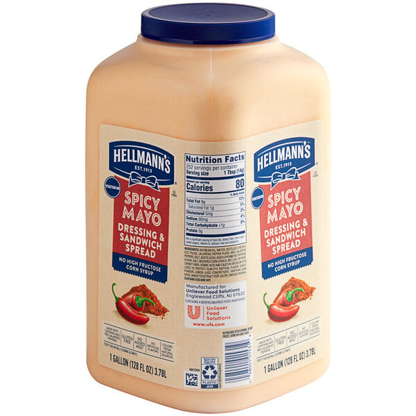 Hellmann's Spicy Mayonnaise 1 Gallon - 2/Case