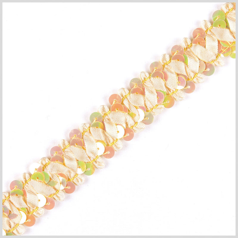 Banana Yellow Stretch Sequin