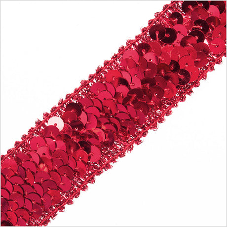 1.25" Red Stretch Sequin
