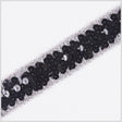 Black/Silver Stretch Sequin