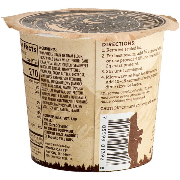 Kodiak Cakes S'mores Flapjack Cup 2.36 oz. - 12/Case