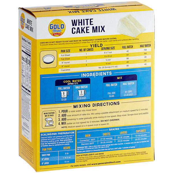 Gold Medal White Cake Mix 5 lb. - 6/Case