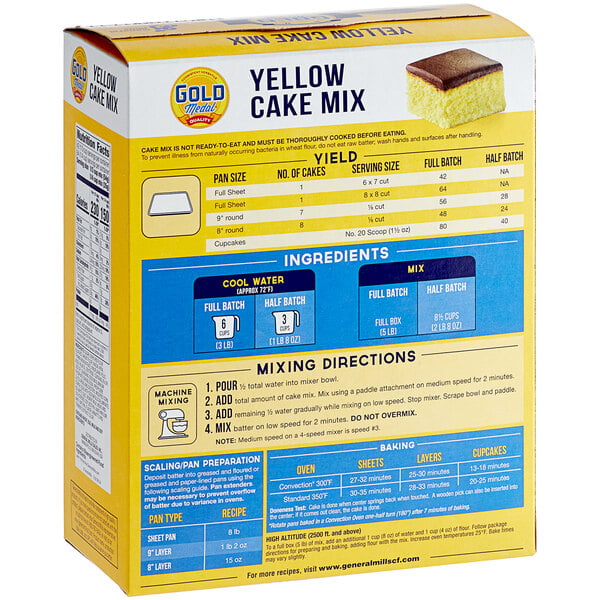 Gold Medal Yellow Cake Mix 5 lb. - 6/Case
