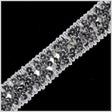 1.25" Silver Stretch Sequin