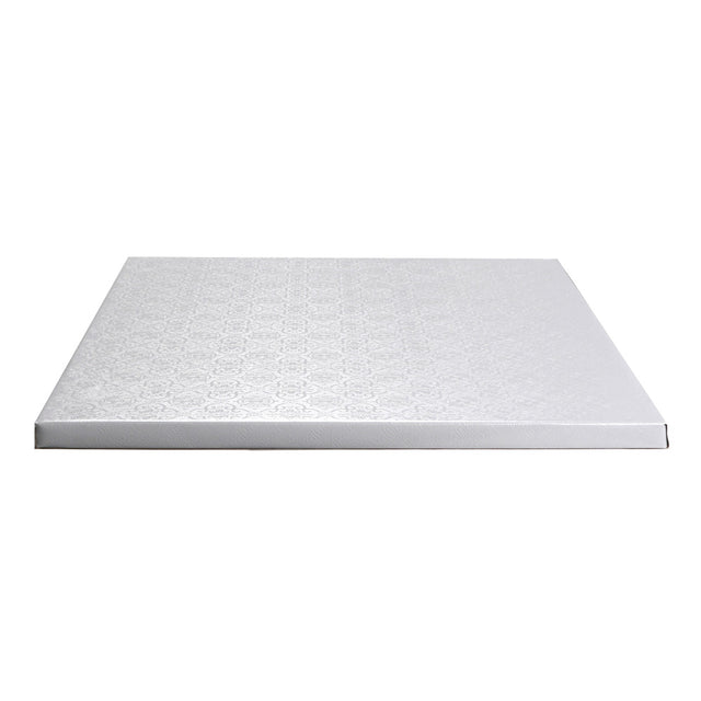 O'Creme Square White Cake Drum Board, 14" x 1/2" Thick, Pack of 5