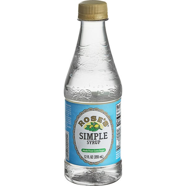 Rose's Simple Syrup 12 fl. oz. - 6/Case