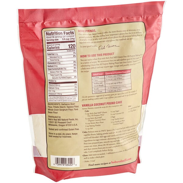 Bob's Red Mill Gluten-Free All-Purpose Baking Flour 44 oz. - 4/Case