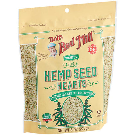 Bob's Red Mill Gluten-Free Hulled Hemp Seed Hearts 8 oz. - 5/Case