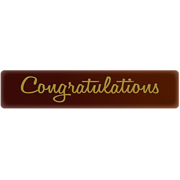 Chocolatree Congratulations Chocolate Decoration - 70/Box