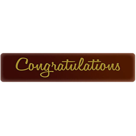 Chocolatree Congratulations Chocolate Decoration - 70/Box