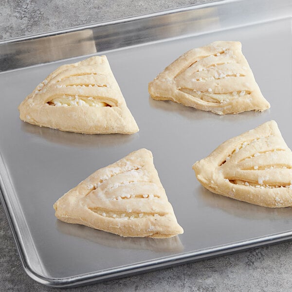 Schulstad Ready-to-Bake Lemon Creme Fan Danish 3.1 oz. - 48/Case