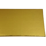 O'Creme Gold Log Cake Drum Board, 16" x 6" x 1/4" Thick, Pack of 10